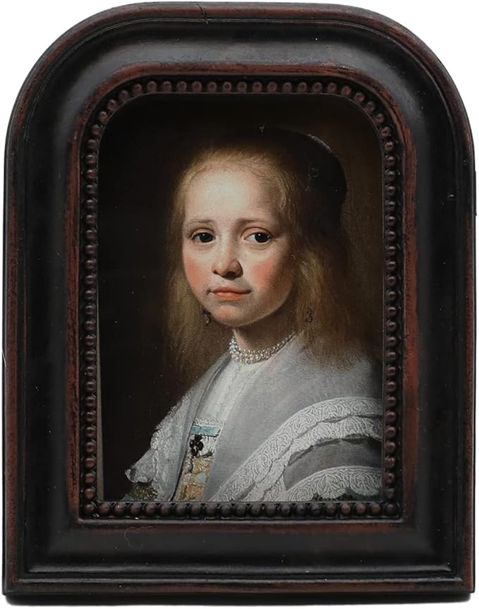 2.5x3.5 Small Vintage Picture Frame, Mini Antique Ornate Rustic Brown Photo Frame, for Tabletop a... | Amazon (US)