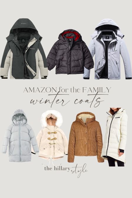 Amazon Winter Coats for the Family:
Women’s coats, men’s ski jacket, puffer coat, ski jacket, boy’s coat, girl’s coat, toddler coats. #founditonamazon

#LTKSeasonal #LTKfamily #LTKstyletip
