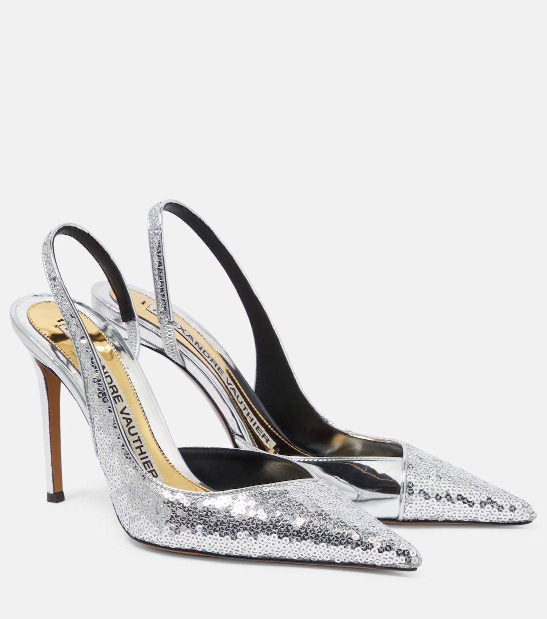 Sequined 105 slingback pumps | Mytheresa (US/CA)