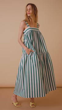 Tula Dress | Striped Maxi | Hunter Bell | Hunter Bell