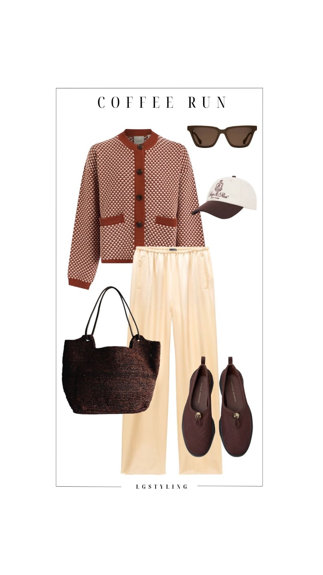 ☕ COFFEE RUN

Easy, elevated neutrals for your morning coffee run ☕️ This look is all about effortless comfort with a styled edge—featuring a textured knit cardigan, relaxed cream trousers, and rich brown accessories to pull it all together. The baseball cap and woven tote keep it casual, while the tonal palette makes it feel intentional.

Perfect for: coffee dates, errands, casual mornings that still call for style.

#LTKStyle #LTKCasual #LTKWeekend #NeutralOutfits #EverydayStyle #EffortlessChic #CapsuleWardrobe #MinimalStyle #LTKUnder100 #CoffeeRunStyle

#LTKootd #LTKSeasonal #LTKgrwm