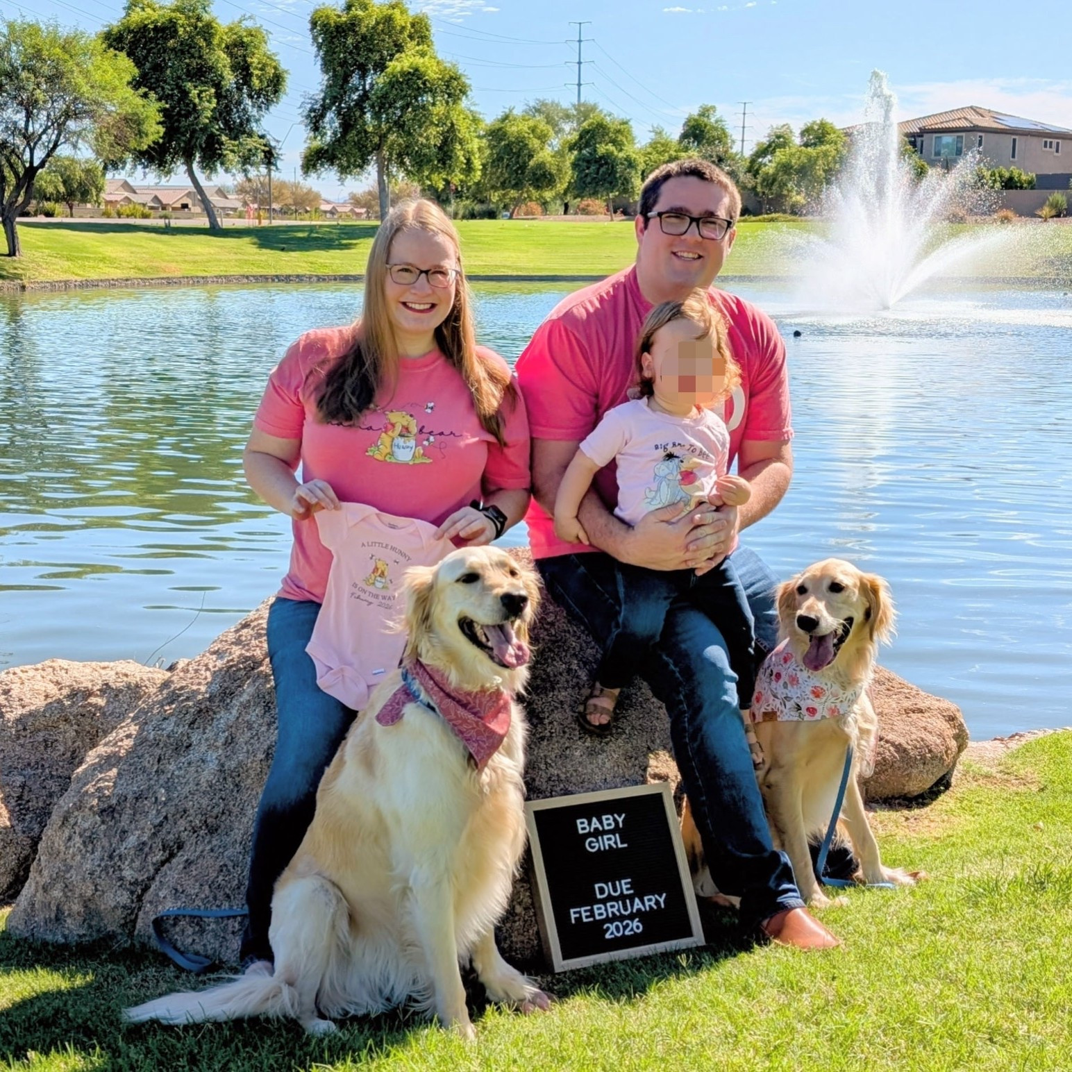Matching pregnancy announcement shirts! 

#LTKMidsize #LTKFamily #LTKBaby