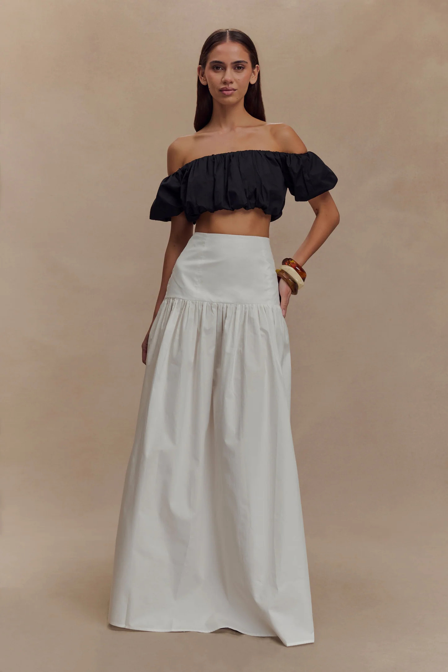 Maxi Skirt - White | MESHKI US