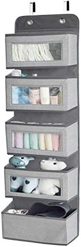 Amazon.com: Over The Door Hanging Organizer Storage with 5 Large Pockets,Wall Mount Storage with ... | Amazon (US)