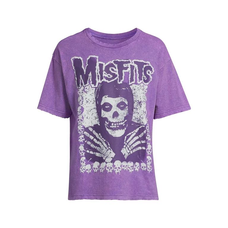 Misfits Men's & Big Men's Skull Pattern Poster Graphic Band Tee, Size XS-3XL - Walmart.com | Walmart (US)