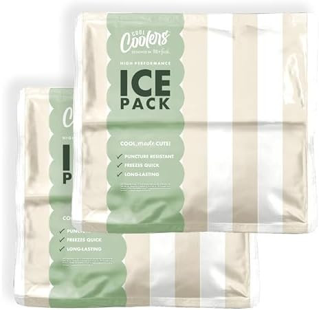 Cool Coolers by Fit & Fresh Reusable Ice Packs for Coolers – Large Long-Lasting Freezer Packs, ... | Amazon (US)