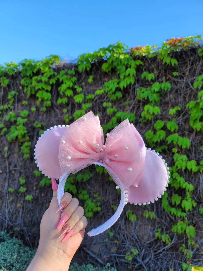Pink pearl ears | Etsy (US)