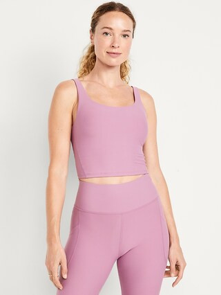 Light Support PowerSoft Longline Sports Bra | Old Navy (US)