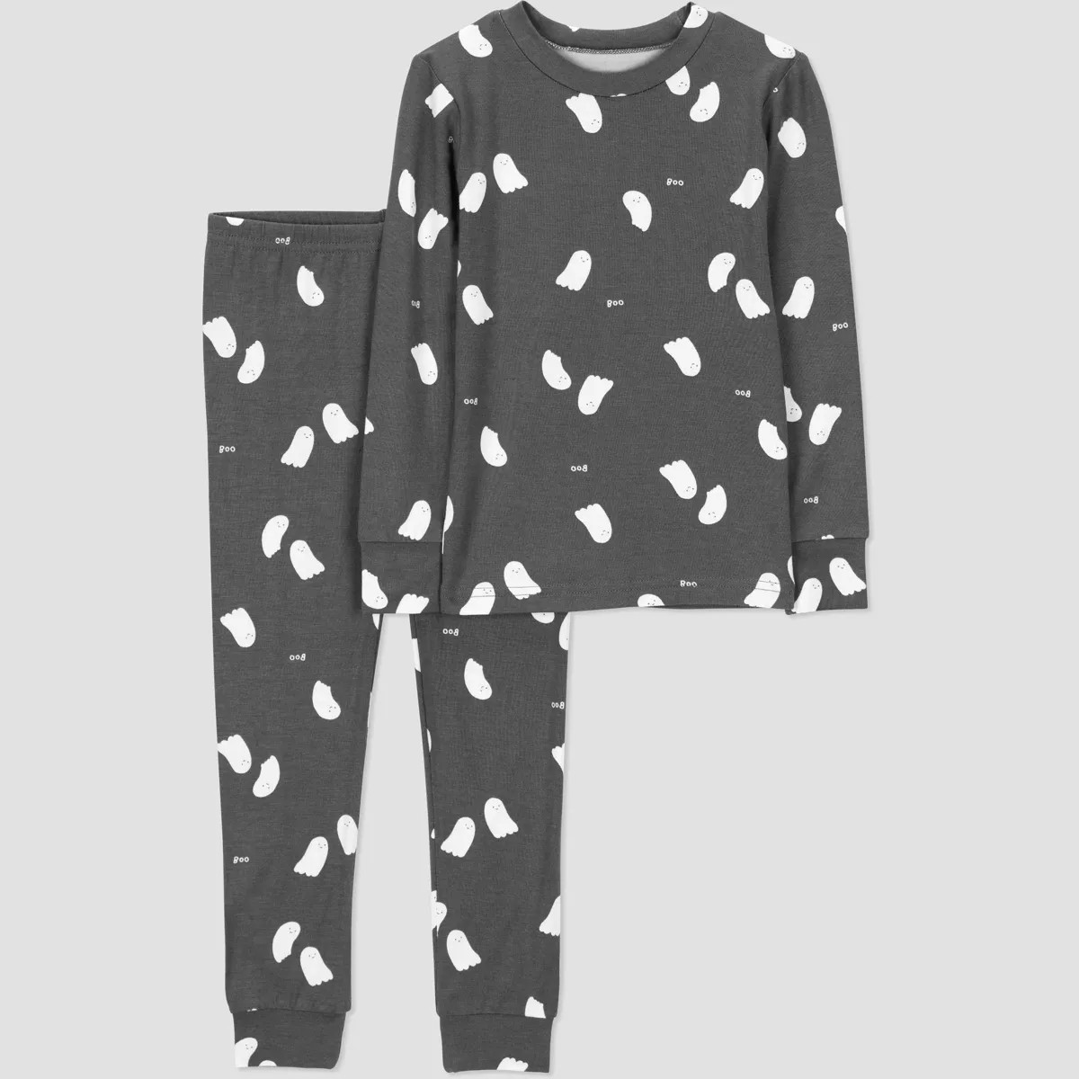 Carter's Just One You® Toddler 2pc Short Sleeve Comfy Soft Ghosts Pajama Set - Black 12M | Target