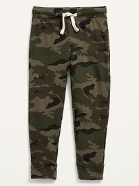 Unisex Relaxed Slim Functional-Drawstring Camo Jersey Pants for Toddler | Old Navy (US)