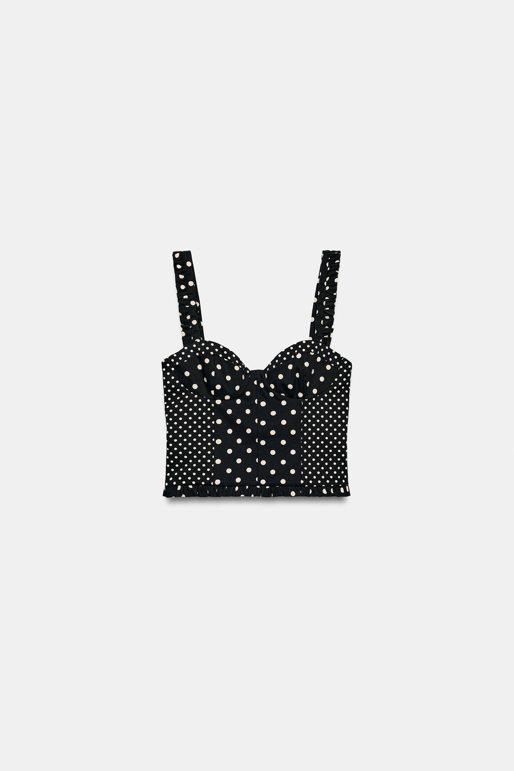 CORSETRY-INSPIRED DOT TOP | Zara UK