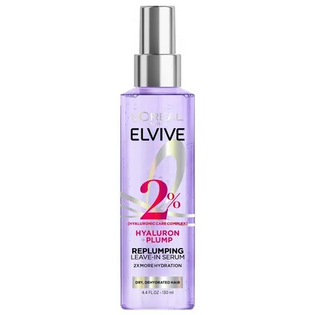 L'Oreal Paris Elvive Hyaluron Plump Moisturizing Leave-In Hair Spray, 4.4 fl oz | Walmart (US)