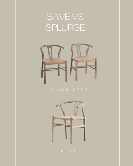 Save vs splurge dining chairs 

Can’t believe the price of these from tjmaxx! 

#LTKhome #LTKsalealert