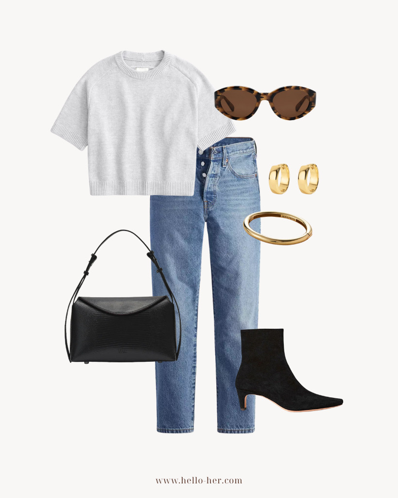 Fall Capsule Wardrobe 🍂 A causal day at the office outfit idea! These straight leg jeans are a must in my fall wardrobe. Perfect to pair with booties, flats, or a heel.  

 #LTKSeasonal