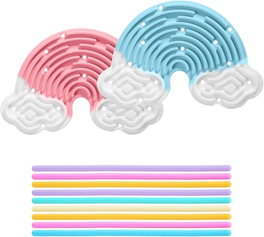 2 Pack Sensory Activity Board with 24 Random-Color Strings Fidget Toys for Kids, Sensory Toys for... | Amazon (US)