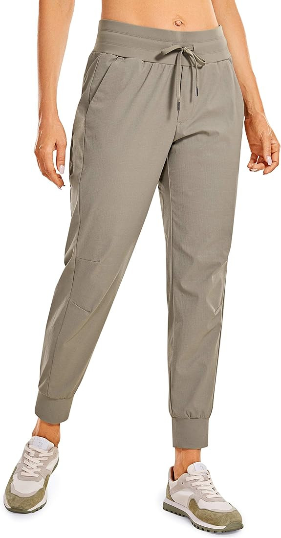 CRZ YOGA Athletic High Waisted Joggers for Women 27.5" - Lightweight Workout Travel Casual Outdoo... | Amazon (US)
