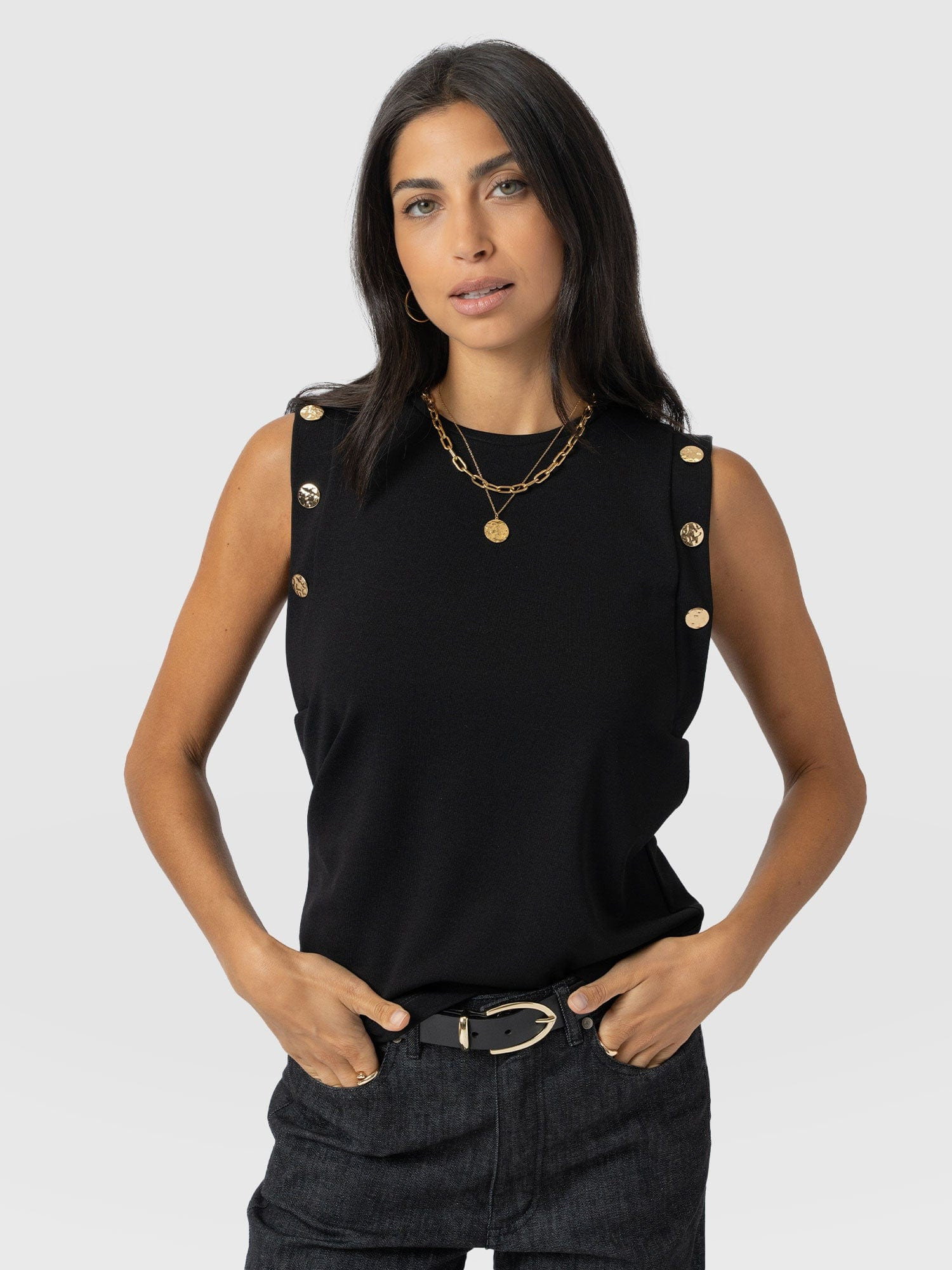 Rowan Tee - Black - Molten | Saint + Sofia