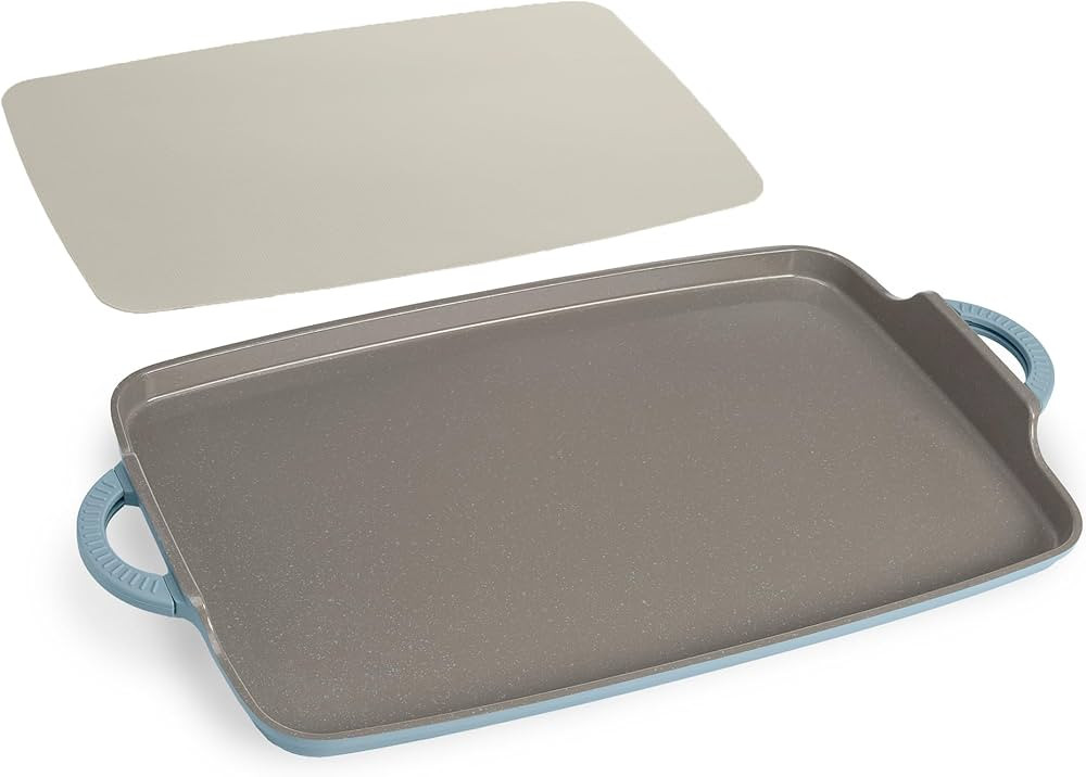 Goodful All-in-One Double Burner Griddle, Ceramic Nonstick, Durable Cast Aluminum, Oven Safe and ... | Amazon (US)