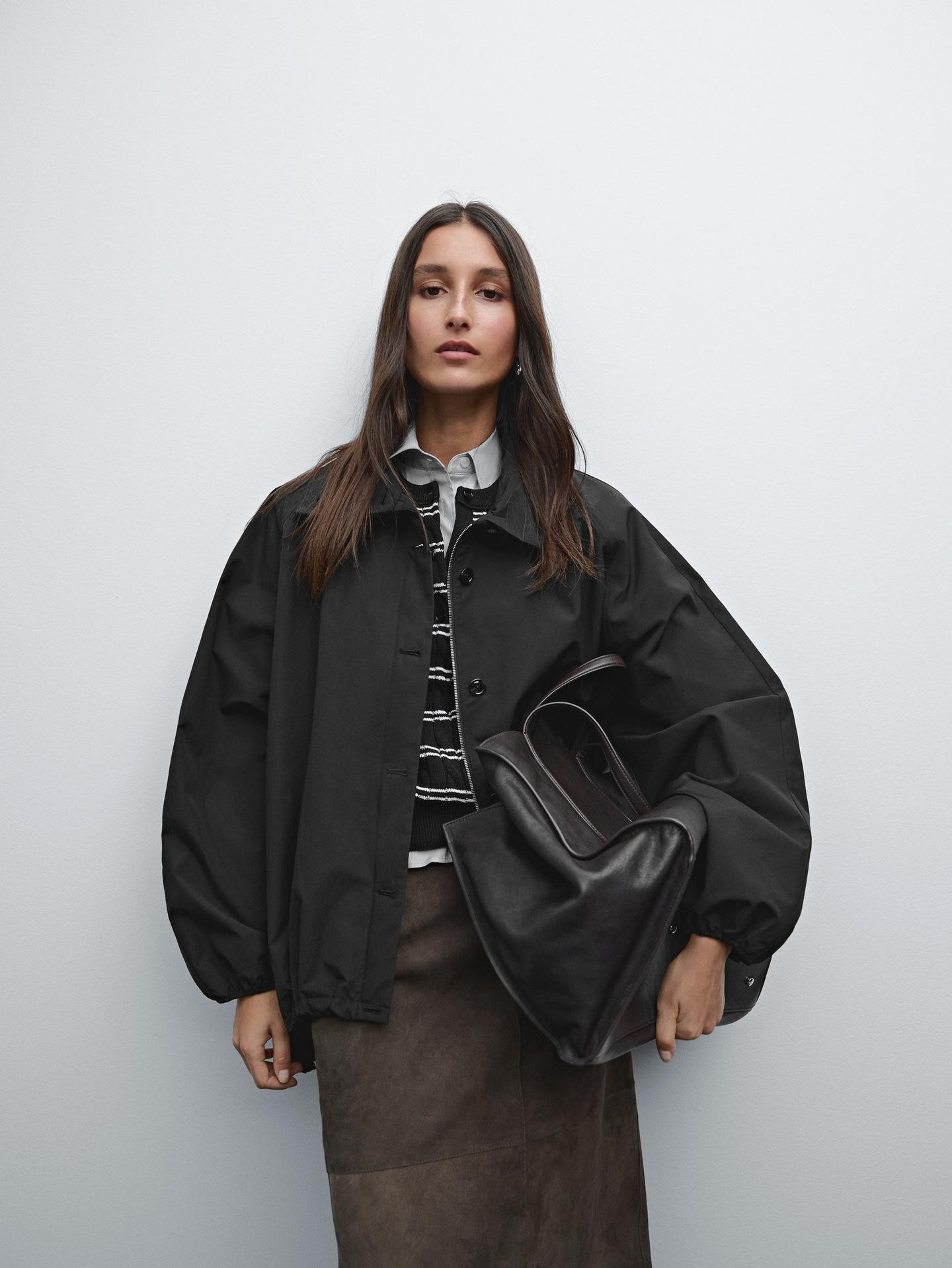 Cotton blend puff parka | Massimo Dutti UK