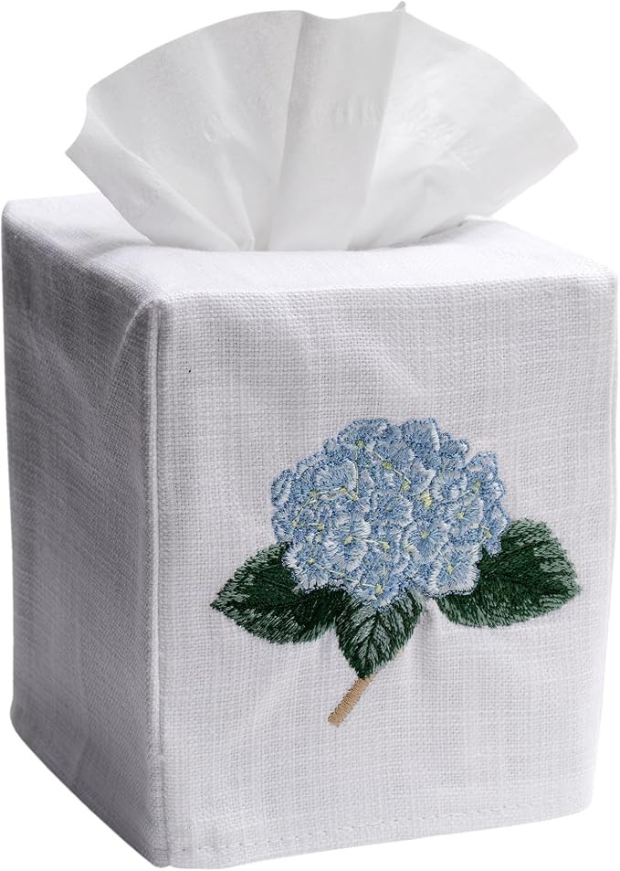 Square Tissue Box Cover, Linen/Cotton Fabric Tissue Holder, Decorative Cloth Tissue Cube Cover, B... | Amazon (US)