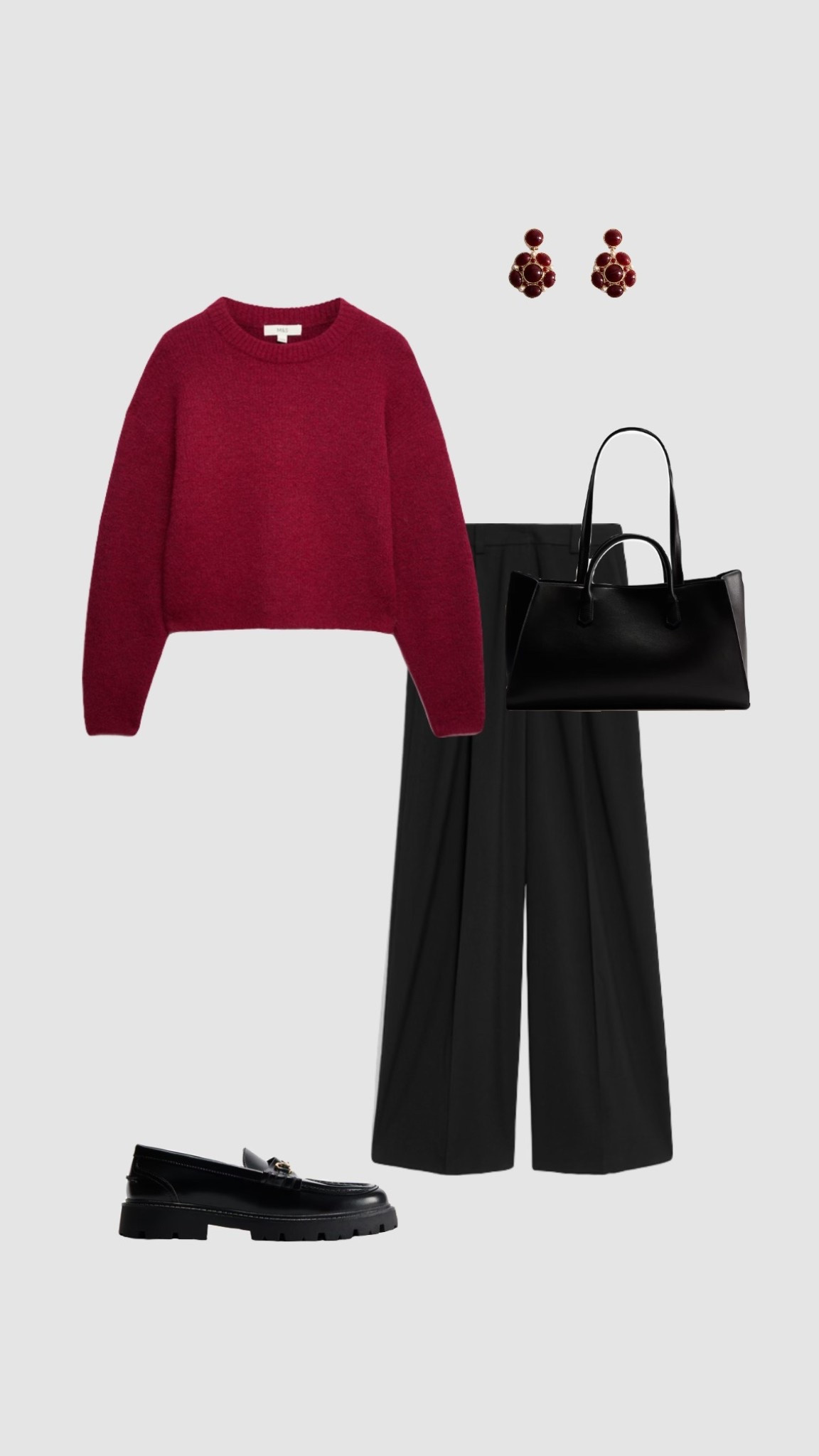 Winter Workwear Outfit

• Cherry Red knitted knit jumper black high waisted smart trousers smart casual outfits office cooperate outfit chunky loafers •

 

#LTKuk #LTKworkwear #LTKwinter