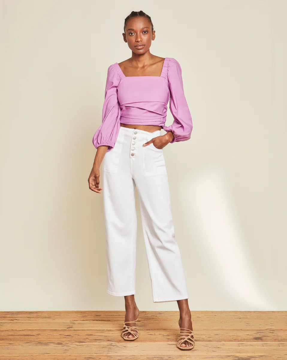 Crosbie Wide-Leg Jean | Cropped | Veronica Beard