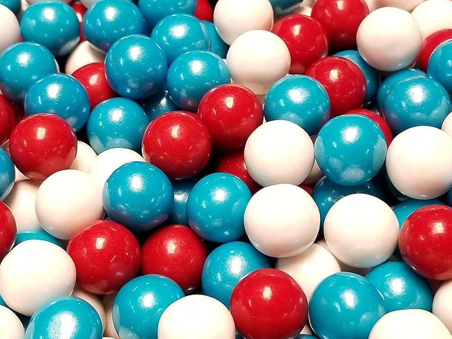 USA American Independence Colored MINI 0.5 Inch Gumballs 2 Pounds-4th Of July Candy | Amazon (US)