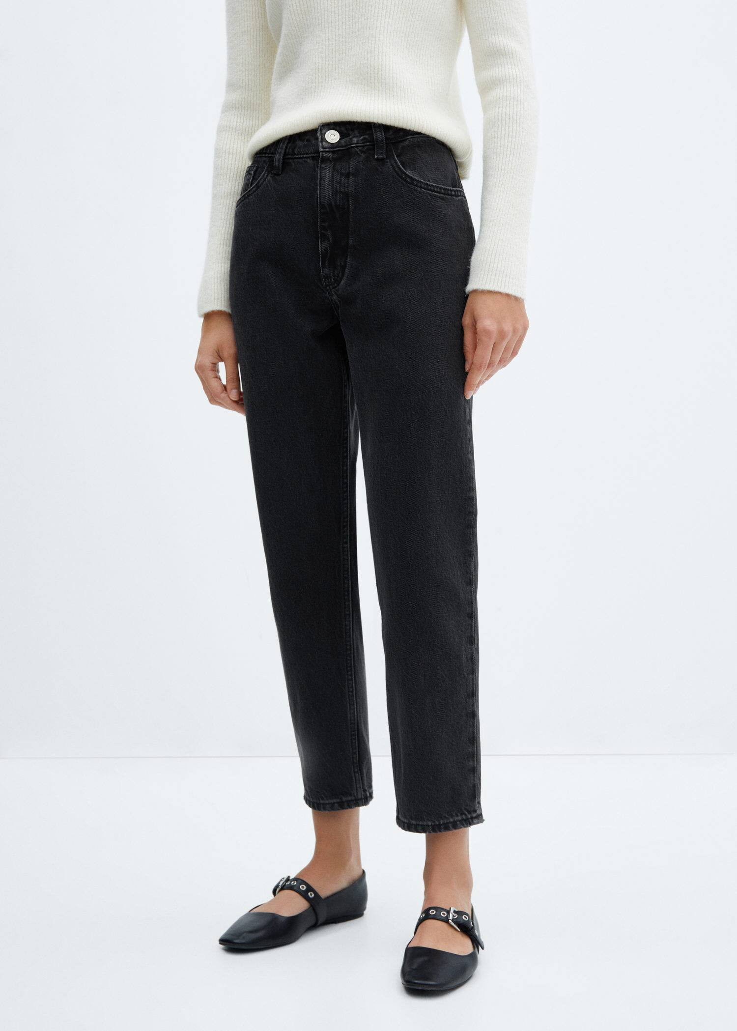 Mom high-waist jeans -  Women | Mango USA | MANGO (US)