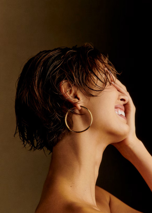 Eva Maxi Hoops - Gold - Majority recycled brass - Sézane | Sezane Paris - US