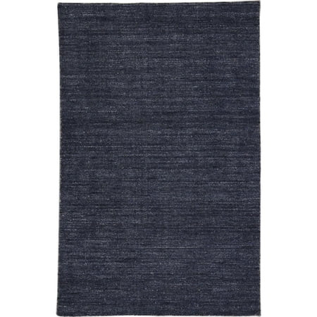 3.5 x 5.5 Navy Blue Scandinavian Hand Woven Rectangular Area Throw Rug | Walmart (US)