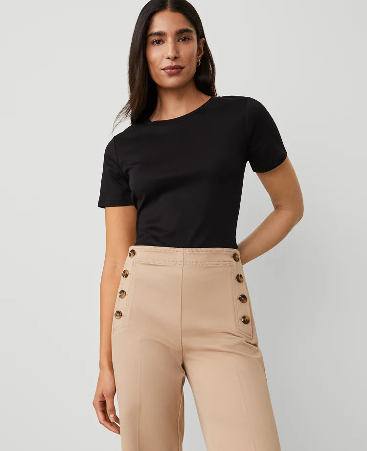 Petite Weekend Crew Neck Tee | Ann Taylor