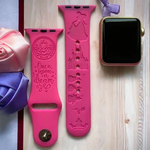 Sleeping Beauty 'aurora' Engraved Apple Watch Band, 24 Colors, 38mm 40mm 41mm 42mm 44mm 45mm 46mm... | Etsy (US)