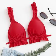 Ruffle Trim Bikini Top | SHEIN