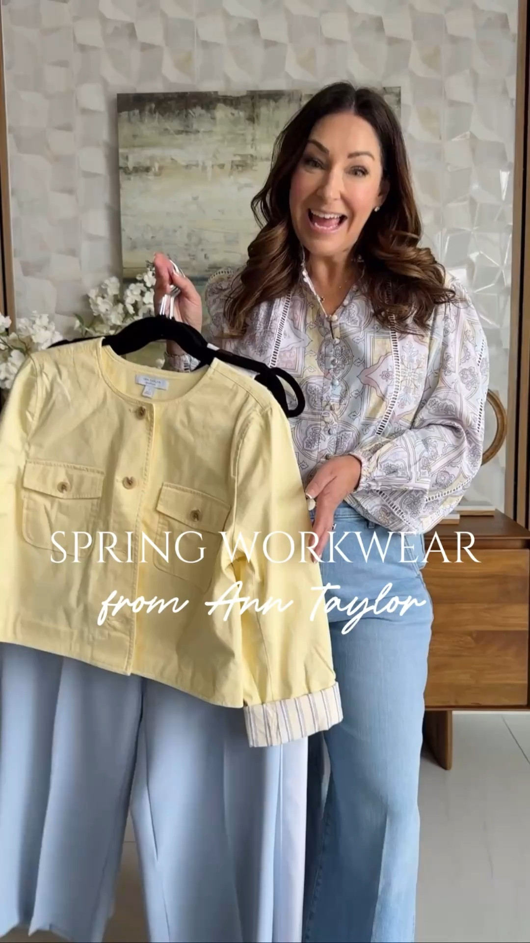 @anntaylor new arrivals great for spring workwear but also can be worn casual! Wearing large in all tops, 12 in pants - white pants size down if in-between 

#LTKWorkwear #LTKOver40 #LTKMidsize