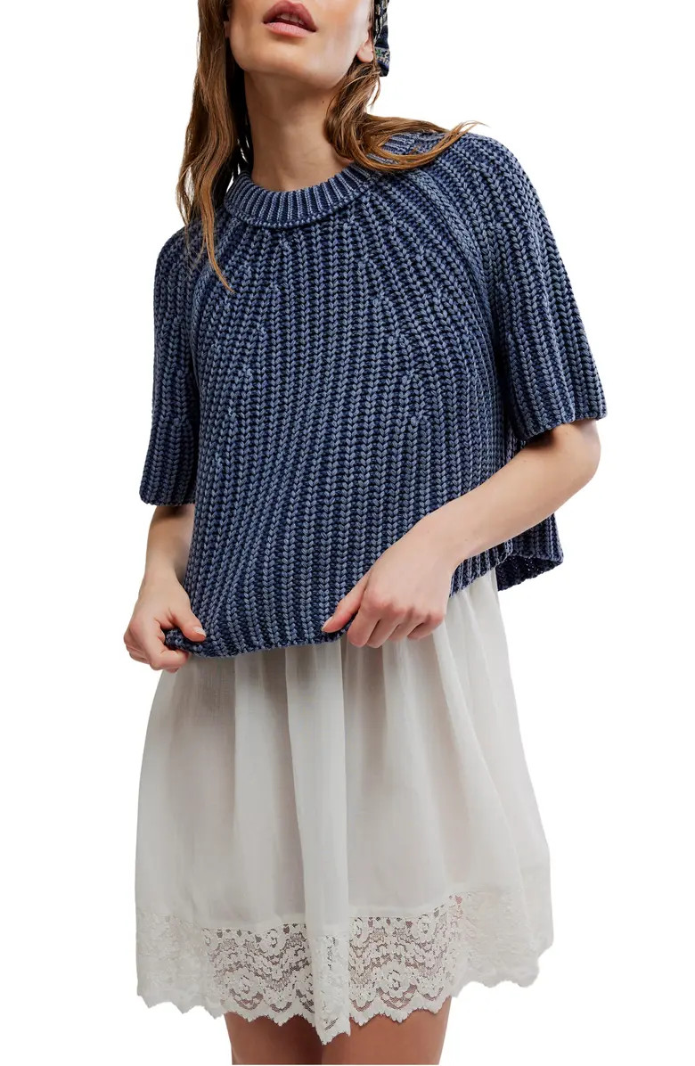 Amy Short Sleeve Cotton Sweater | Nordstrom