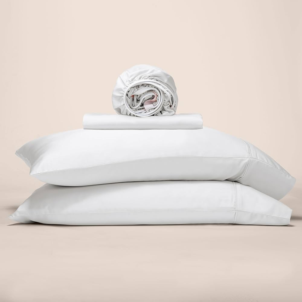 GOKOTTA 100% Rayon from Bamboo Sheets, Soft and Breathable (00 Bright White, King - 4 PCS) | Amazon (US)