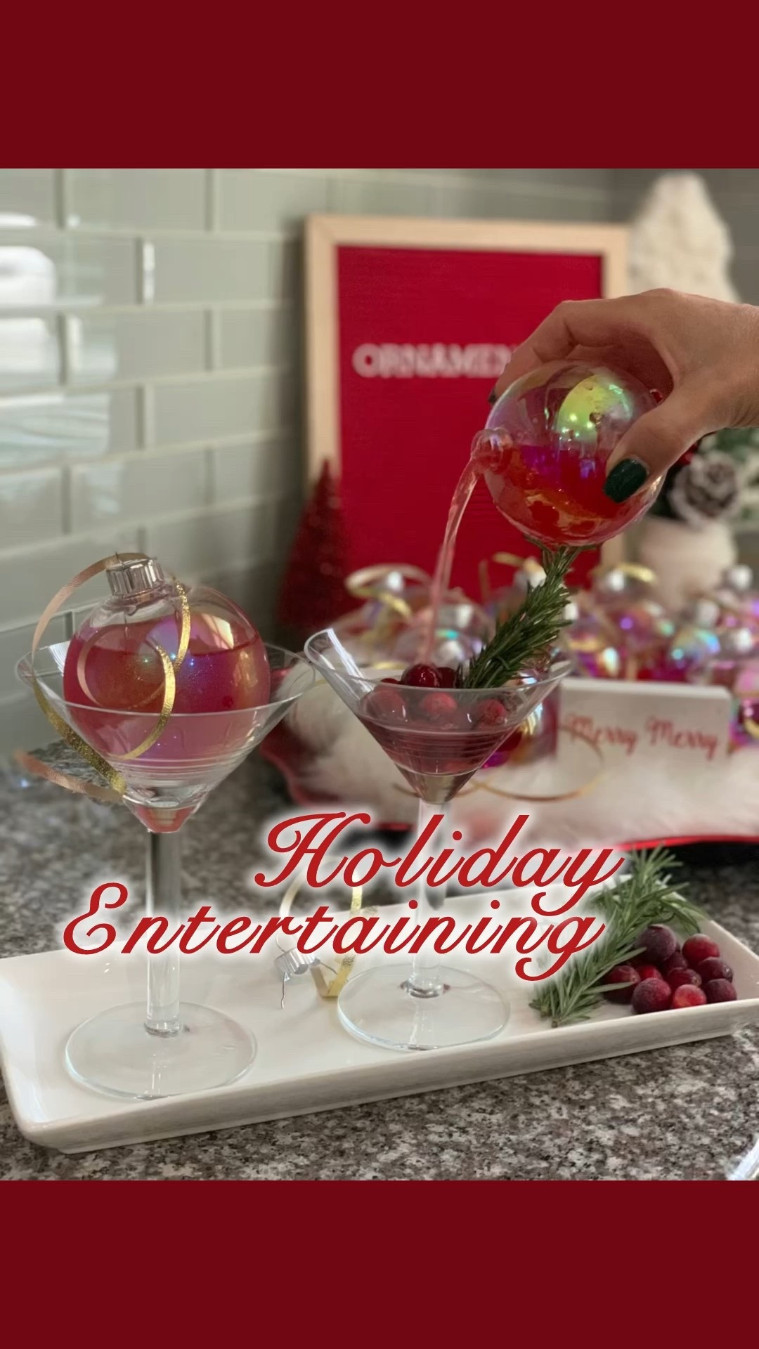 Looking for last minute ideas for a festive New Year’s drink presentation?  These Ornamentinis are a super fun and festive hit! I've included the recipe that I used at the end, but obviously you can make these with your preferred beverage. Cheers and Happy Holidays!

#LTKHoliday #LTKSeasonal