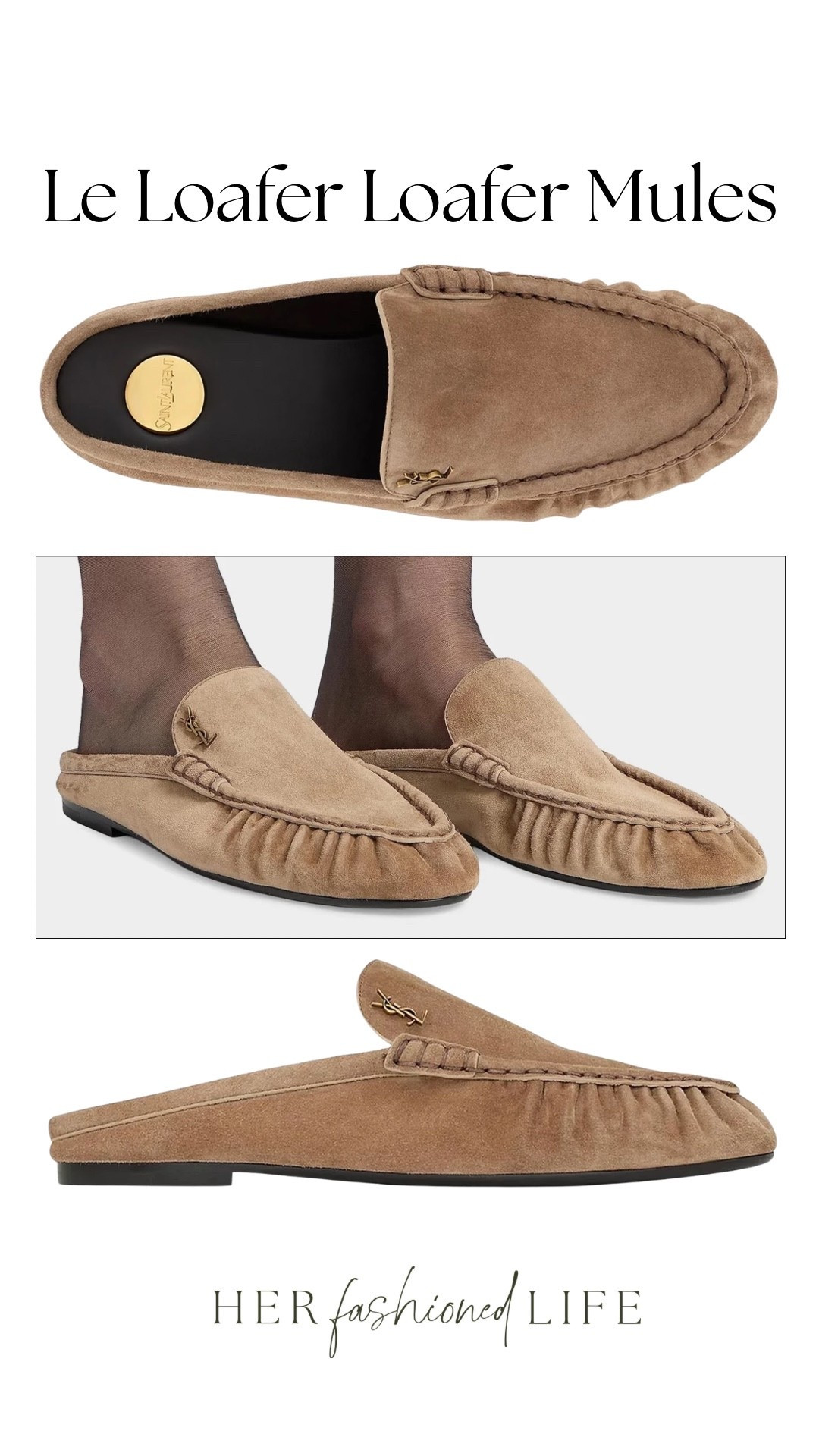 These suede loafer mules are the perfect blend of comfort and style! 🤎