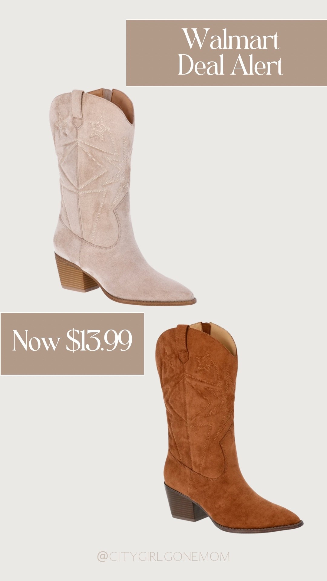 Walmart Deal Alert! Women’s boots now on clearance $13.99 

#LTKgrwm #LTKSaleAlert