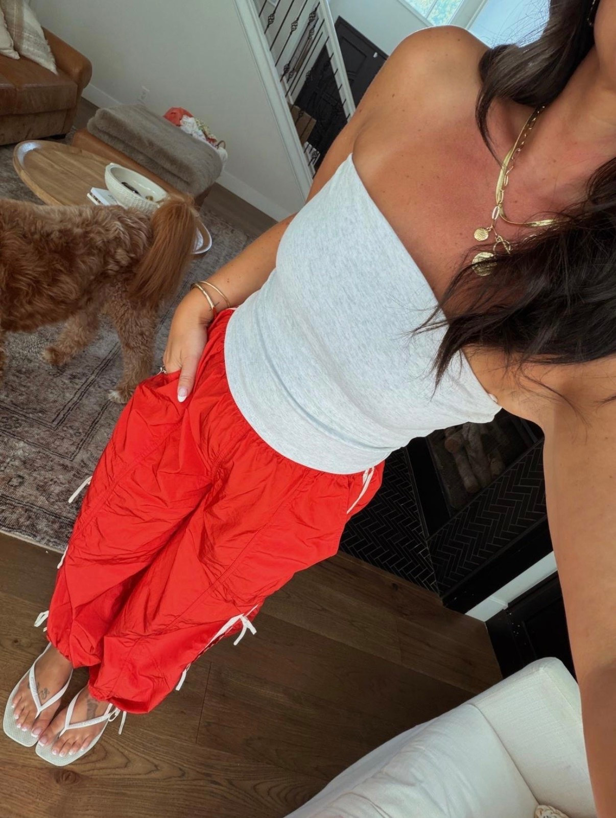 Red track pants 🍒

#LTKootd #LTKgrwm #LTKdayinmylife