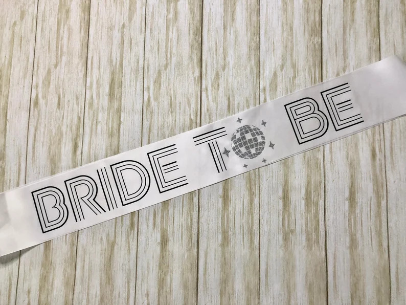 Bachelorette Party Disco Themed Sash / Bride to Be / Gift / | Etsy | Etsy (US)