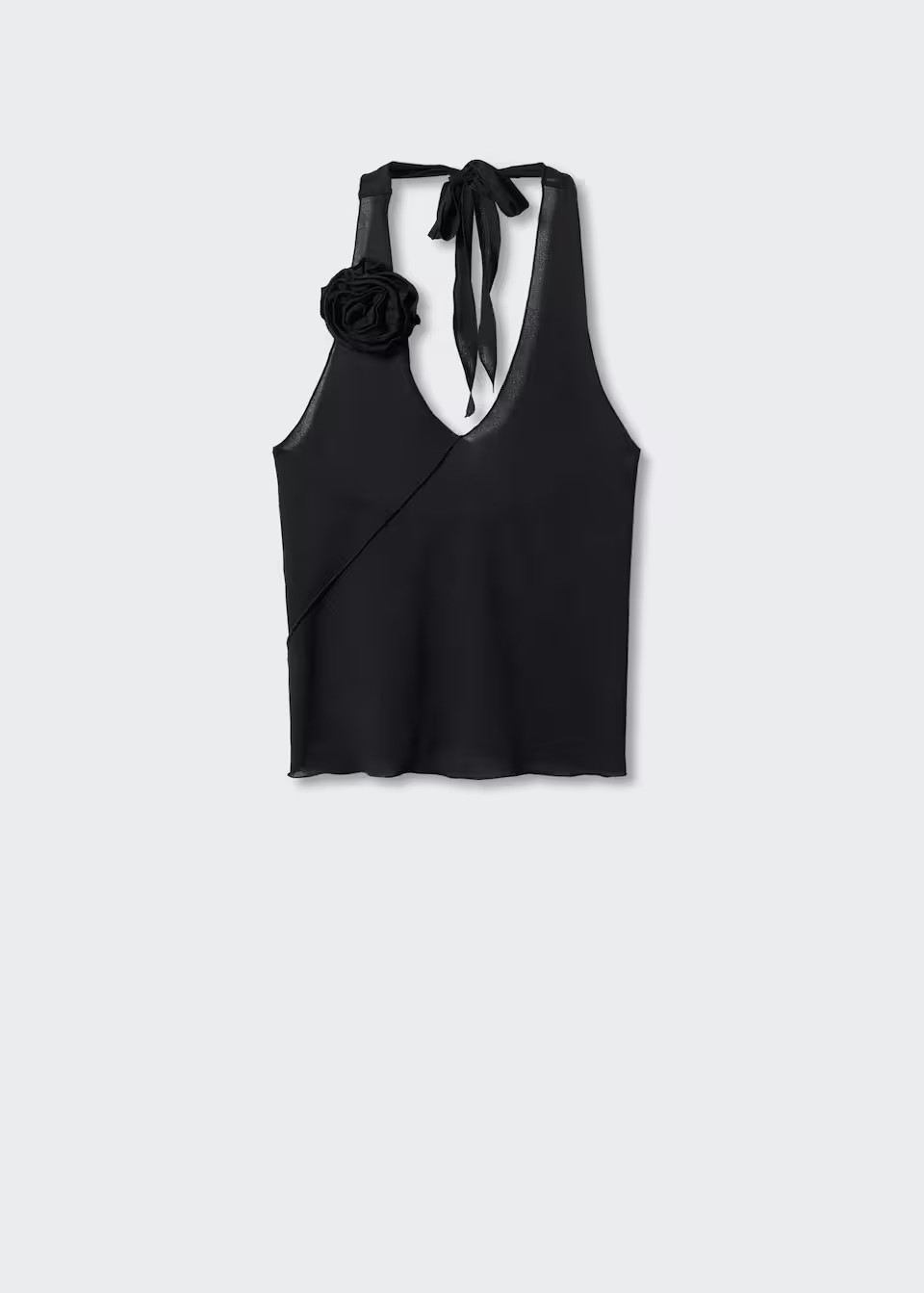 Flower-detail top | MANGO (US)