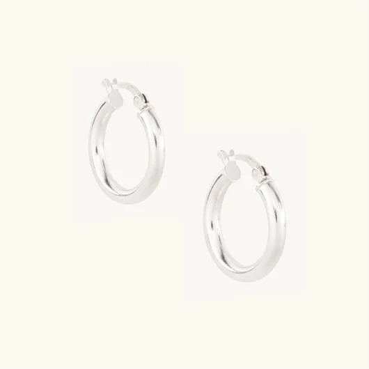 Grand Tubetti Silver Hoops (pair) | Catbird
