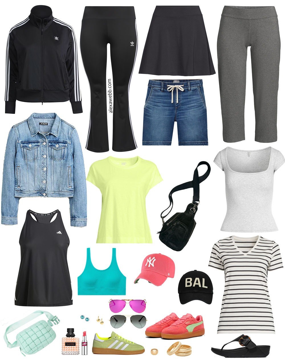 Plus Size Spring Athleisure Capsule - A plus size wardrobe capsule collection of colorful active wear and athleisure clothes for spring and summer. An easy collection of comfortable clothes for mixing and matching into adorable outfits. I'll show you how... Alexa Webb #plussize

#LTKPlusSize #LTKOver40 #LTKStyleTip