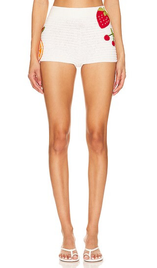 X Revolve Crochet Hot Short in Ivory | Revolve Clothing (Global)