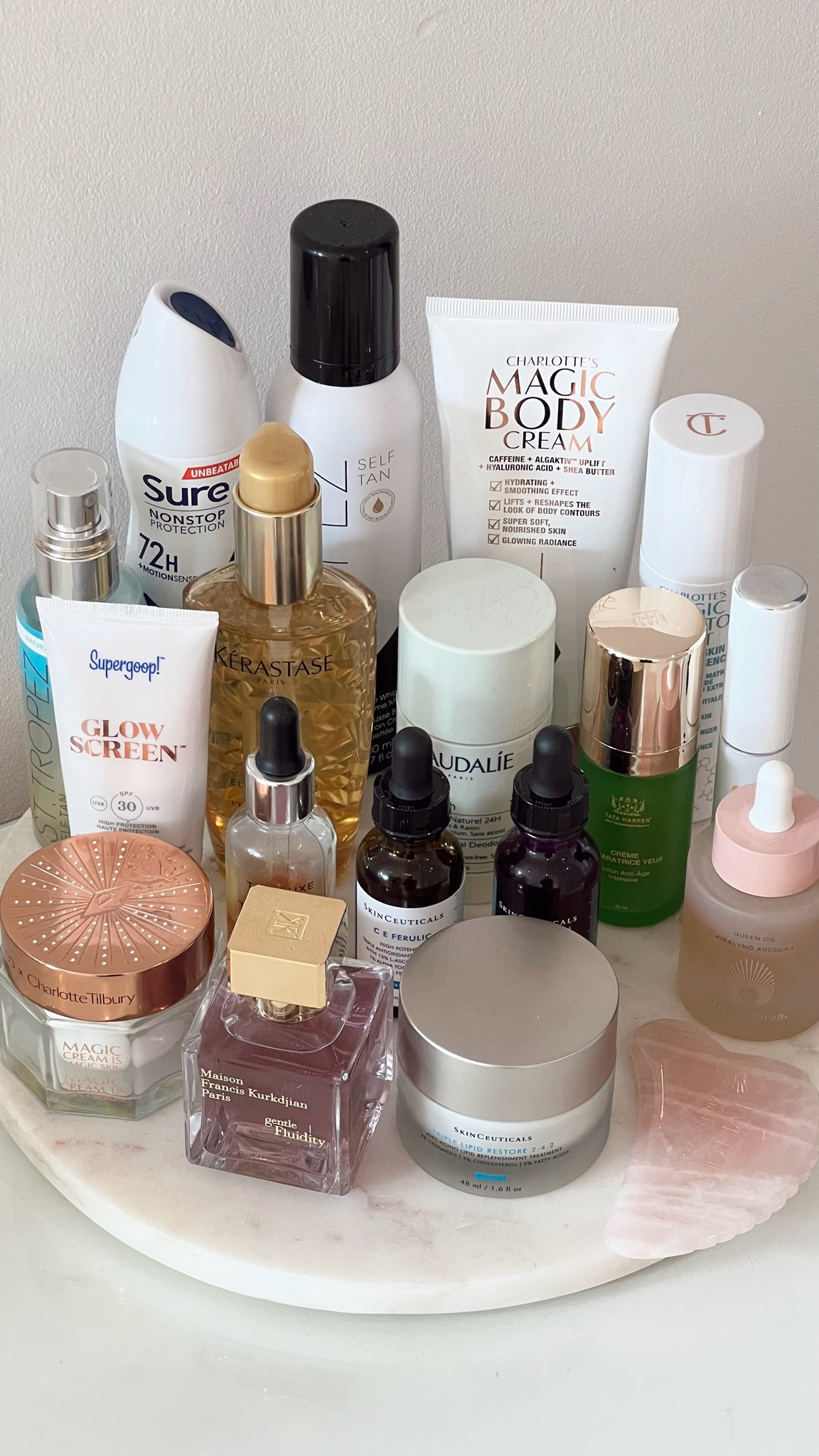 Current skincare, haircare & bodycare favourites on my dressing table  

#LTKbeauty #LTKeurope #LTKunder50