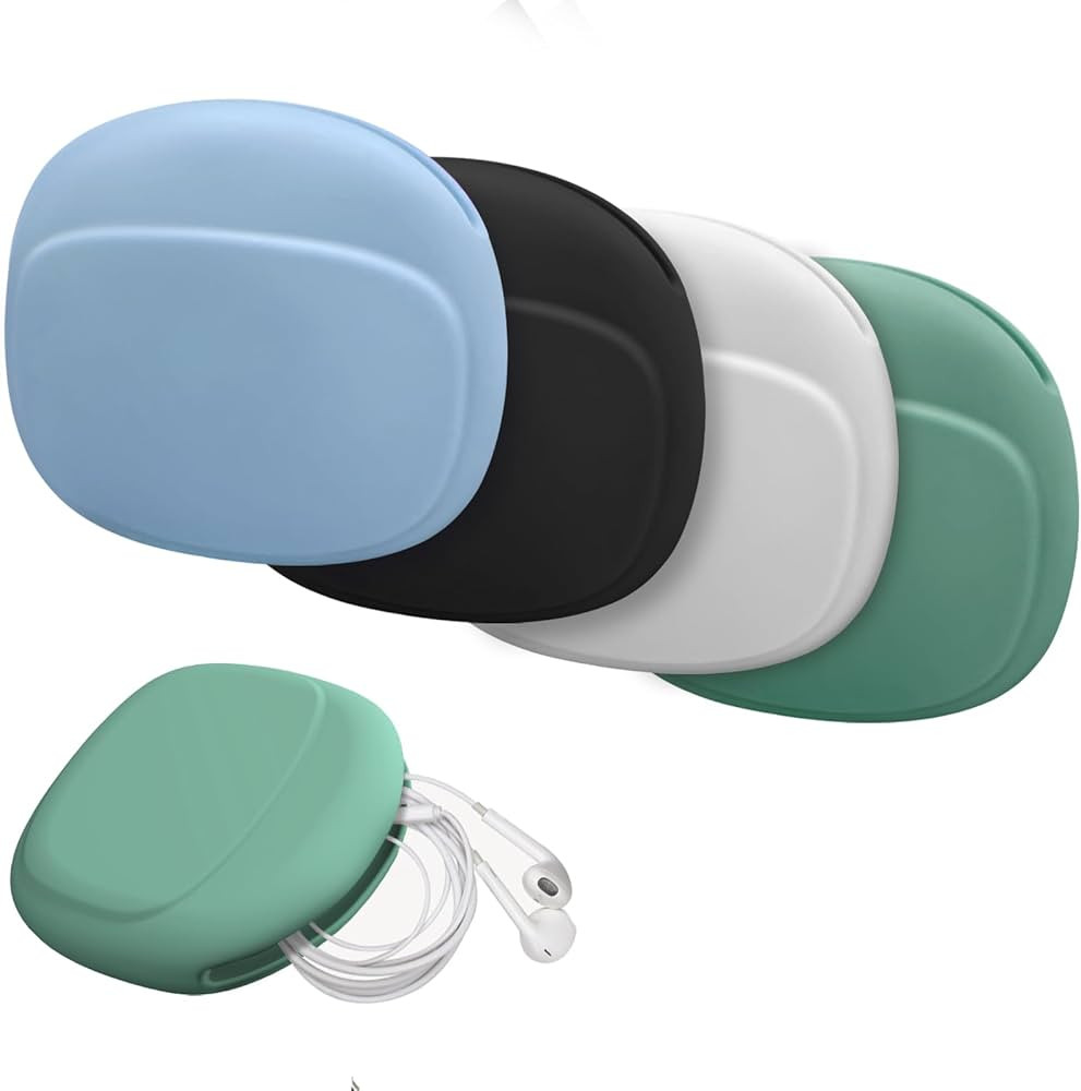 Silicone Headphone Organizer,4 in 1 Data Cable Storage Case, Mini Storage Bag,Mini Key Box,Wired ... | Amazon (US)