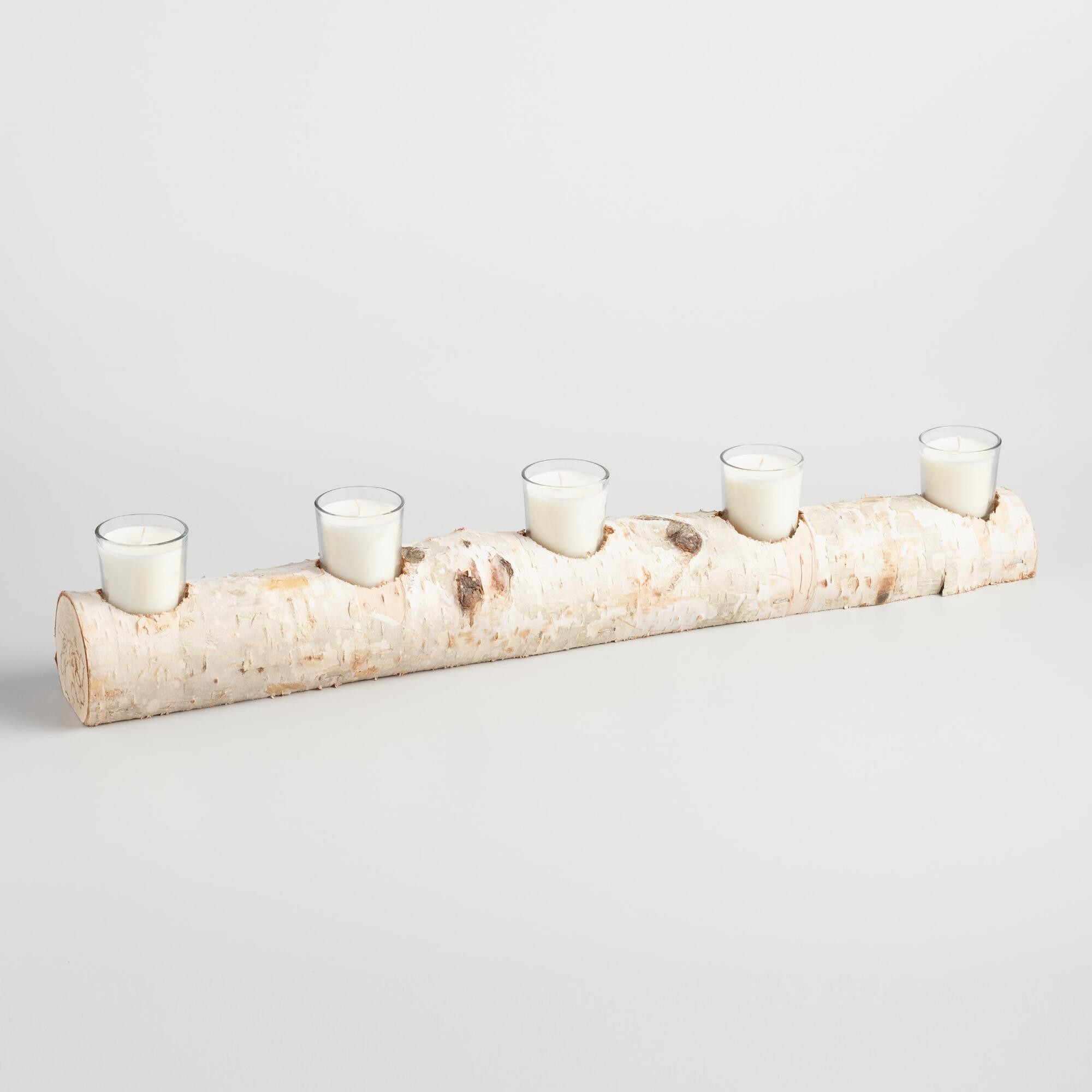 5 Votive Candle Birch Branch Centerpiece by World Market | World Market