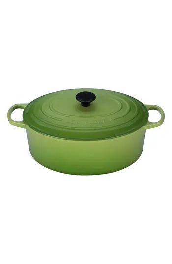 Le Creuset Signature 9 1/2 Quart Oval Enamel Cast Iron French/dutch Oven, Size One Size - Green | Nordstrom
