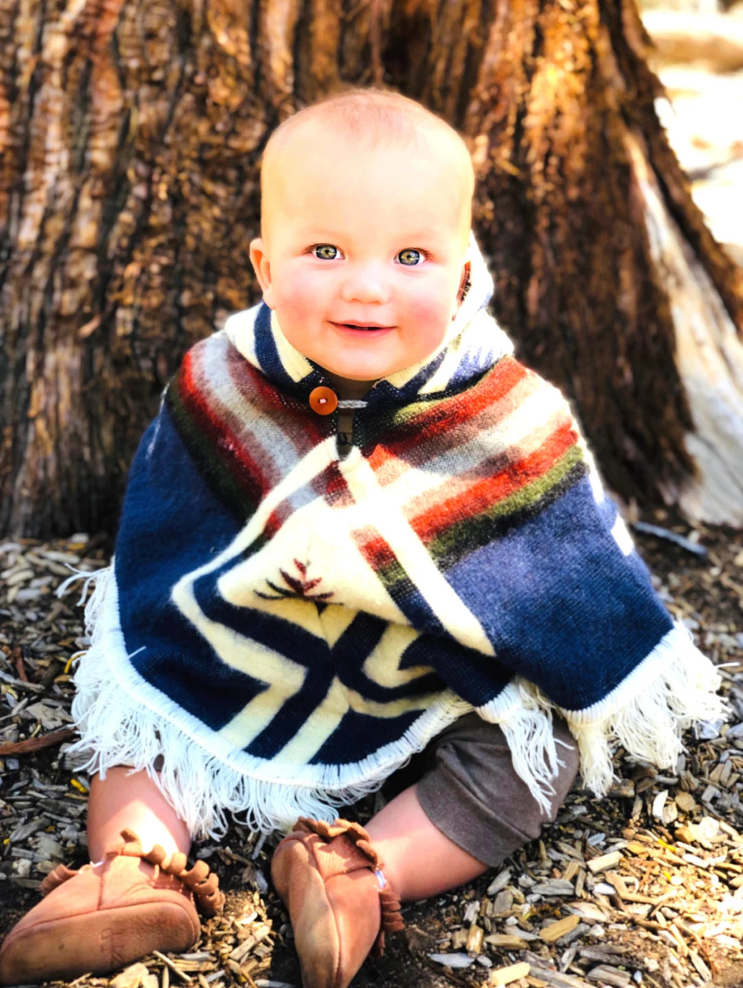 Baby Poncho 0-12 Months Boho Poncho Alpaca Poncho Fringe - Etsy | Etsy (US)